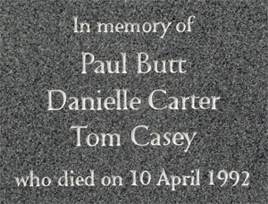 Memorial plaque