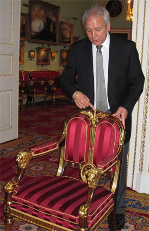 John Davies shows a John Phillipps chair